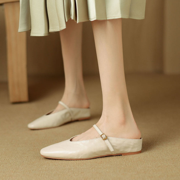 Celine | Women's Leather Strap Mules