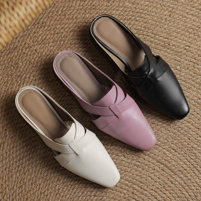 Virelle | Women's Cross Leather Mules