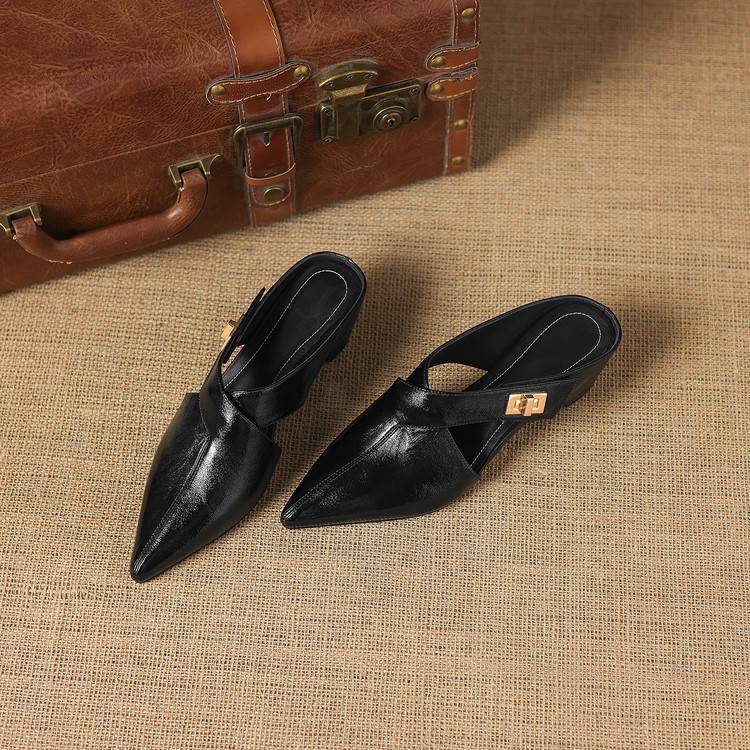 Aurel | Women's Leather Sculpt Mules
