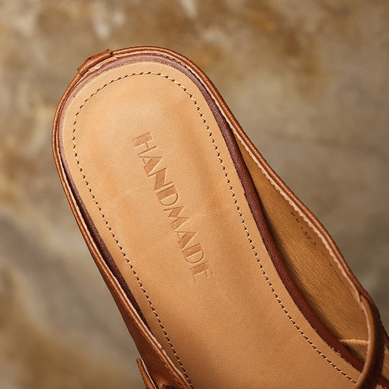 Sera | Women's Square-Toe Leather Mules