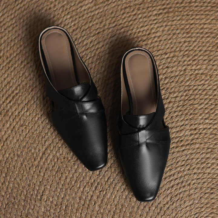 Virelle | Women's Cross Leather Mules