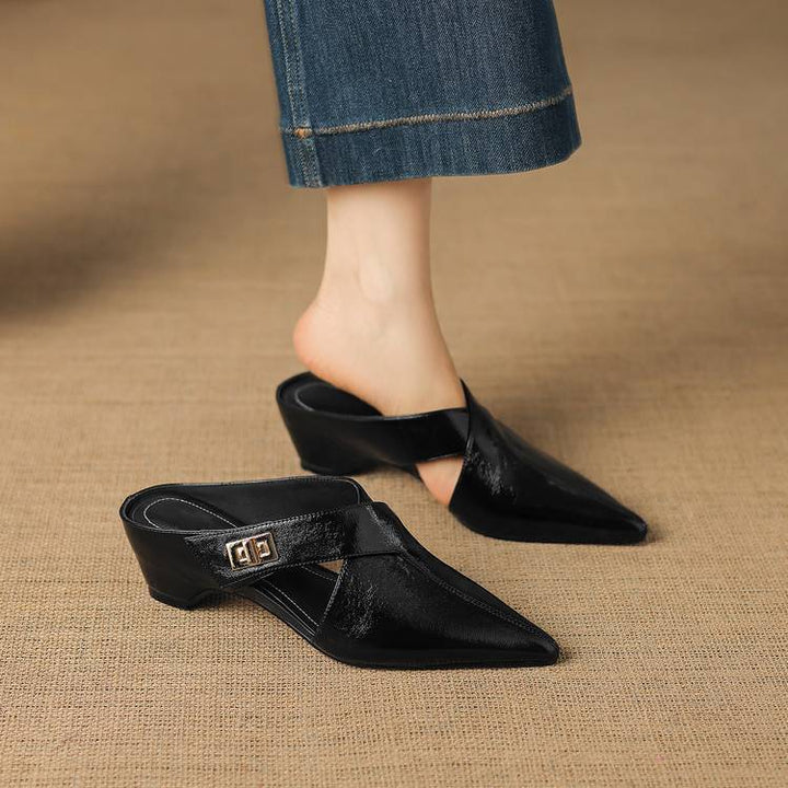 Aurel | Women's Leather Sculpt Mules