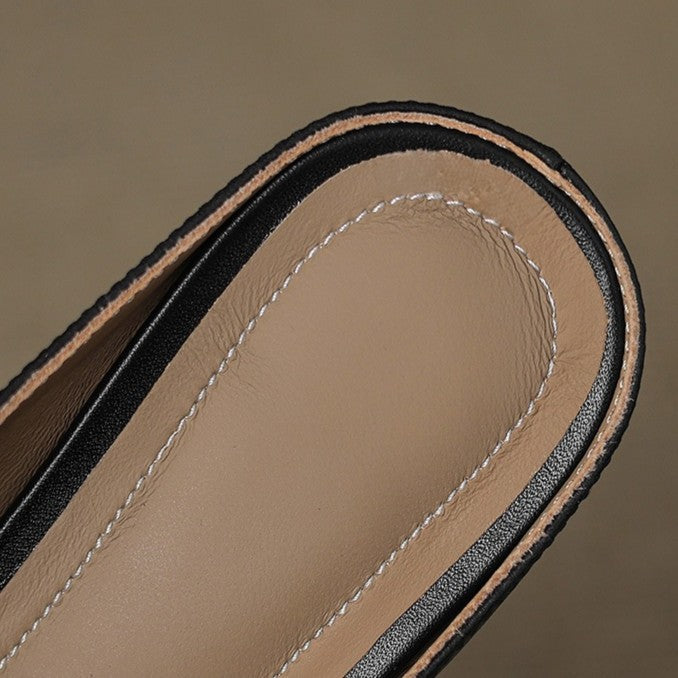 Luna | Women's Sculpt Leather Mules