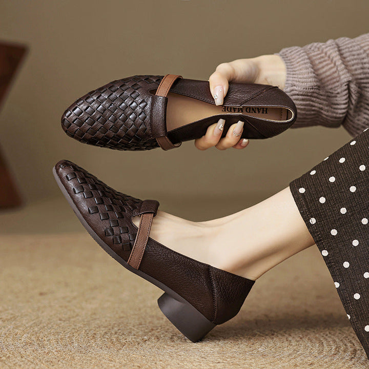 Ardelle | Women's Woven Leather Loafers