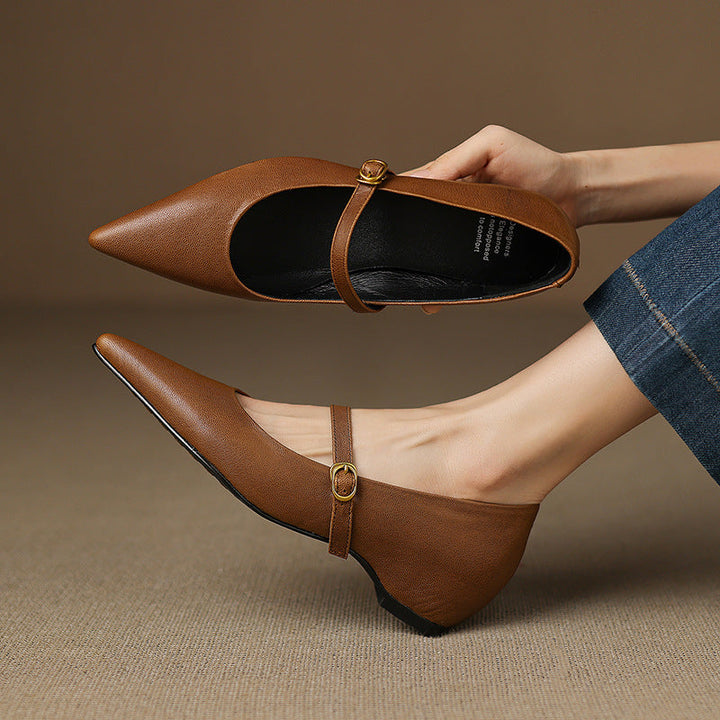 Veloria | Women's Lambskin Leather Mary Janes