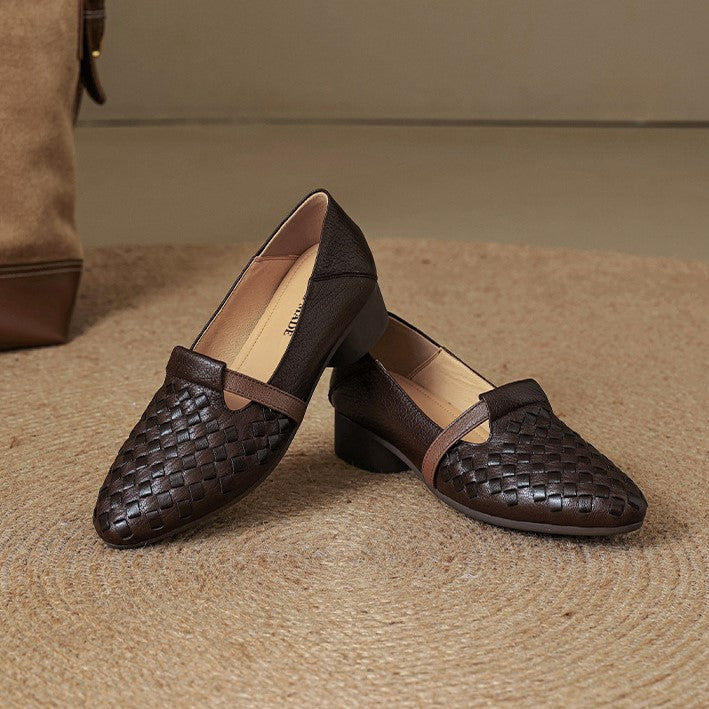 Ardelle | Women's Woven Leather Loafers