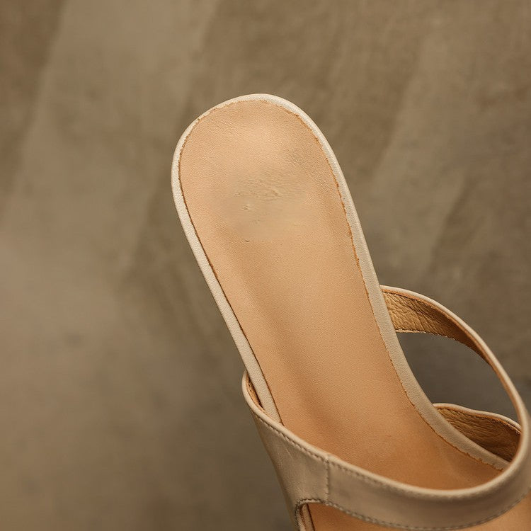 Elvaré | Women's Strap Leather Mules