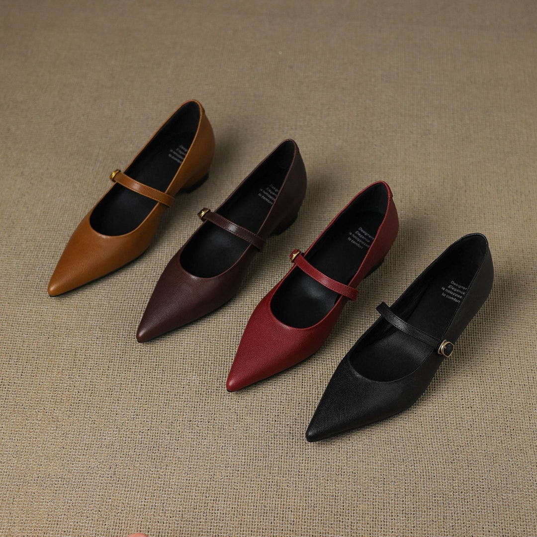 Veloria | Women's Lambskin Leather Mary Janes