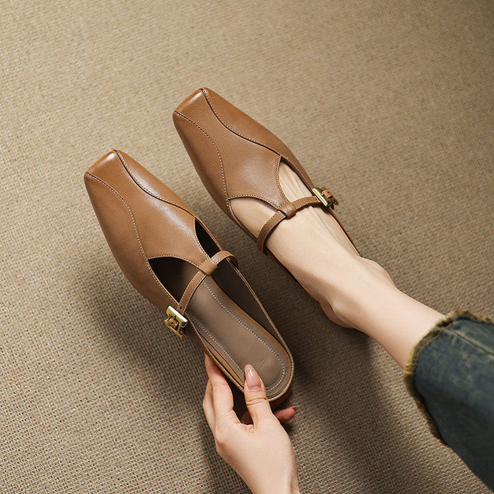 Luna | Women's Sculpt Leather Mules