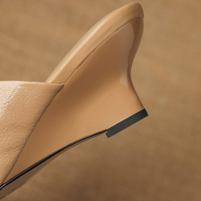 Caia | Women's Square-Toe Leather Mules