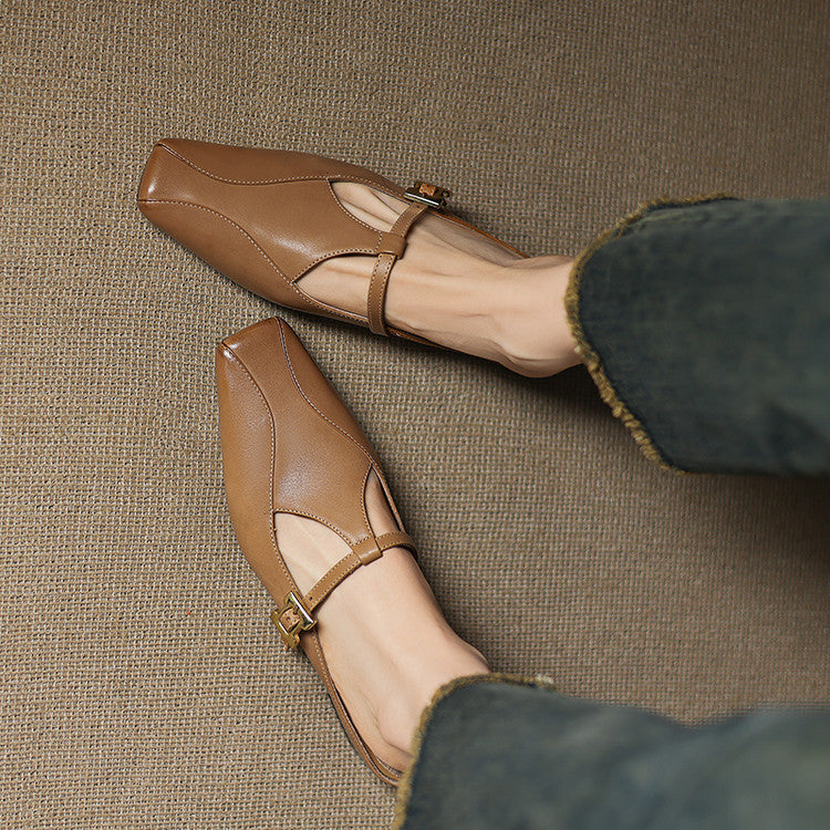 Luna | Women's Sculpt Leather Mules