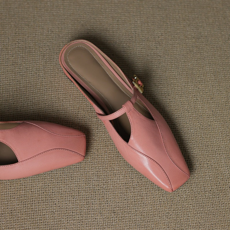 Luna | Women's Sculpt Leather Mules