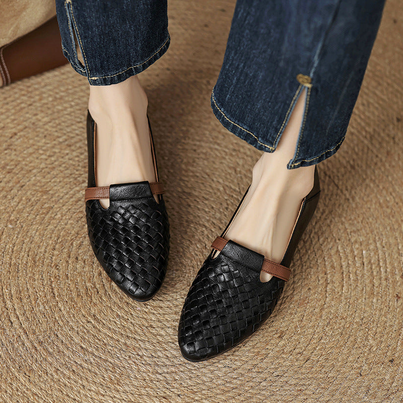 Ardelle | Women's Woven Leather Loafers