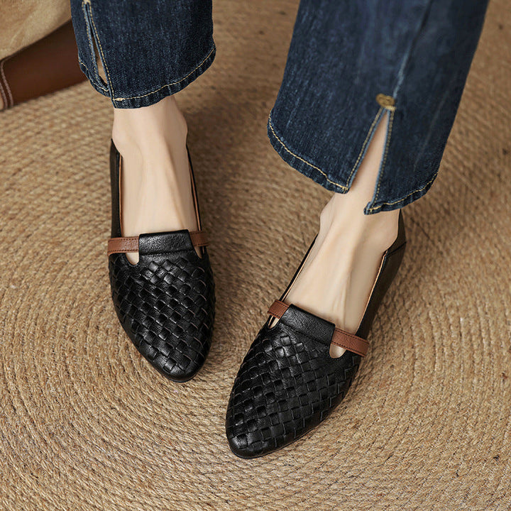 Ardelle | Women's Woven Leather Loafers