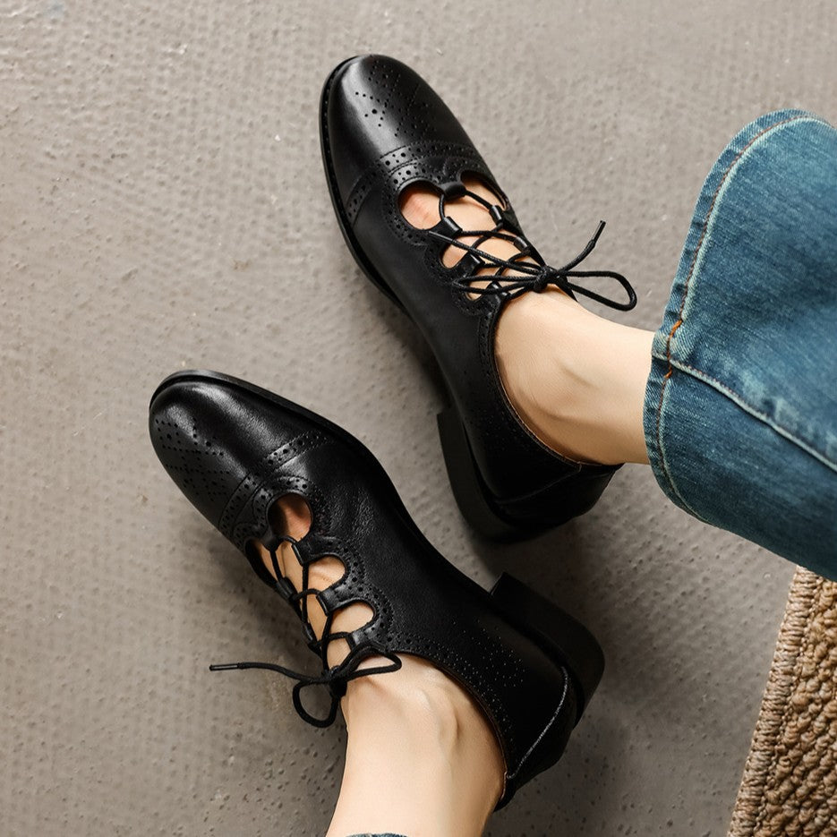 Lucia | Women's Brogue Leather Oxfords