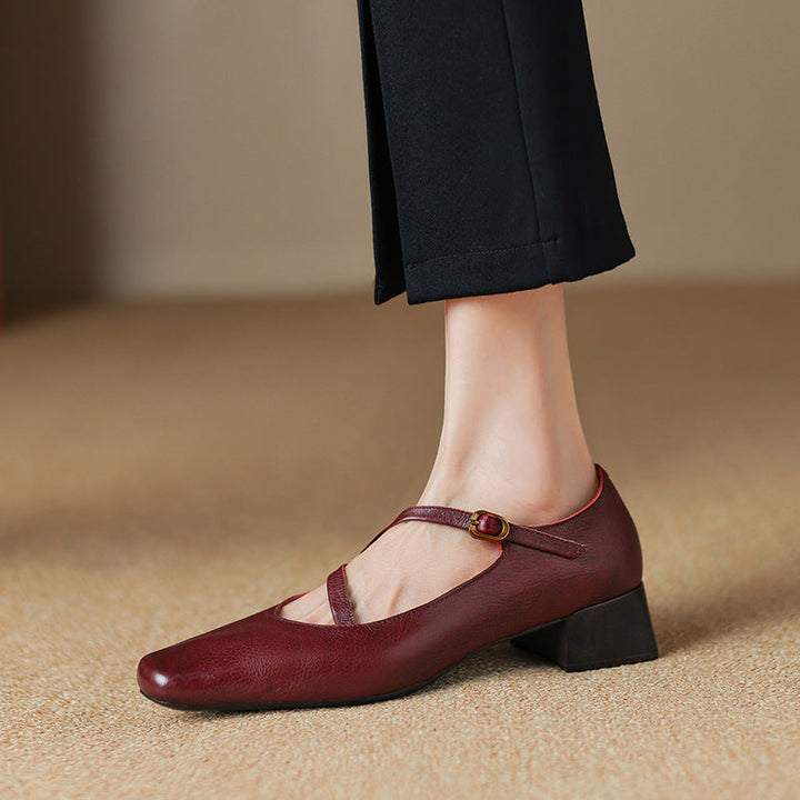 Marvelle | Women's Leather Mary Janes