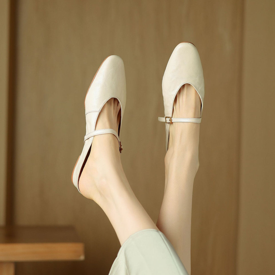 Celine | Women's Leather Strap Mules