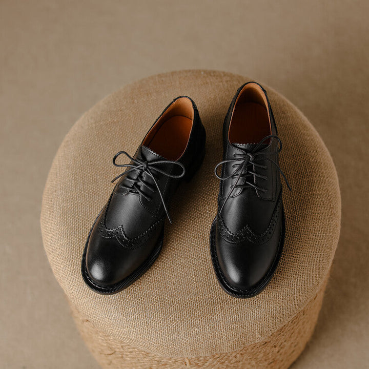 Orvain | Women's Brogue Leather Oxfords