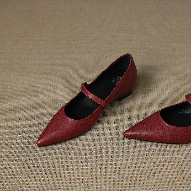 Veloria | Women's Lambskin Leather Mary Janes