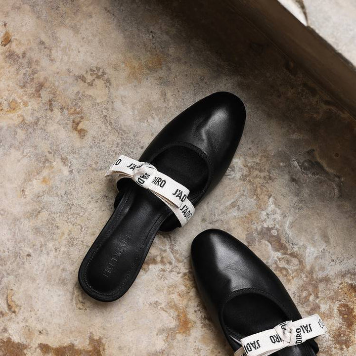 Maelle | Women's Bow Leather Mules