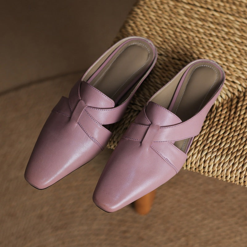 Virelle | Women's Cross Leather Mules