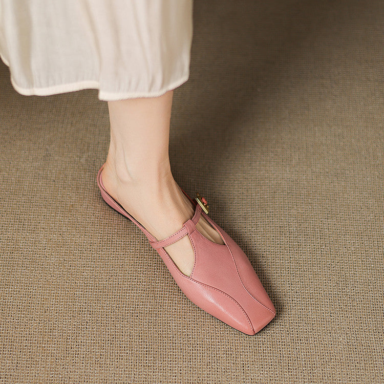Luna | Women's Sculpt Leather Mules