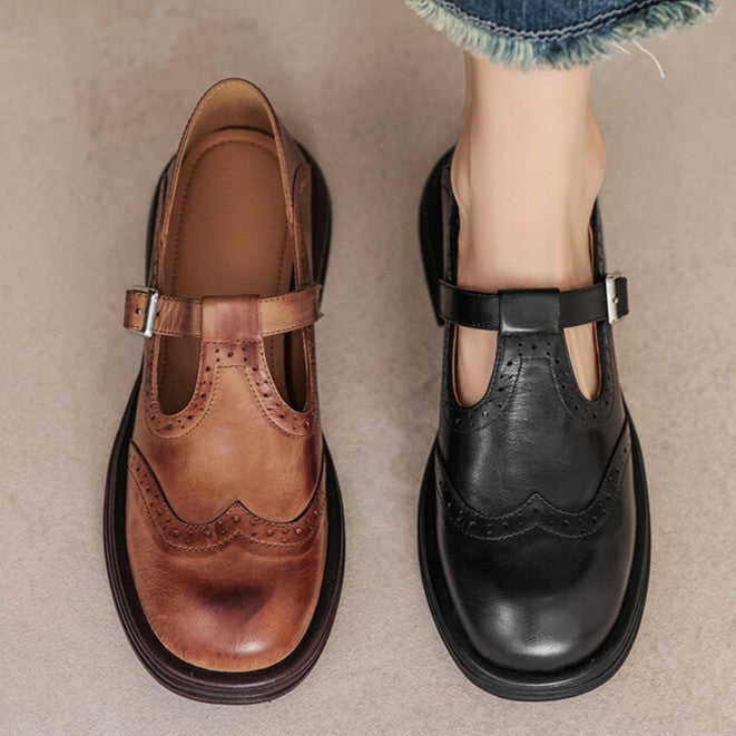 Veloria | Women's Leather Mary Janes