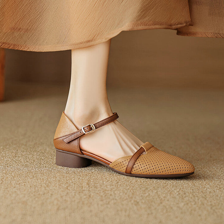 Calenne | Women's Leather Slingbacks