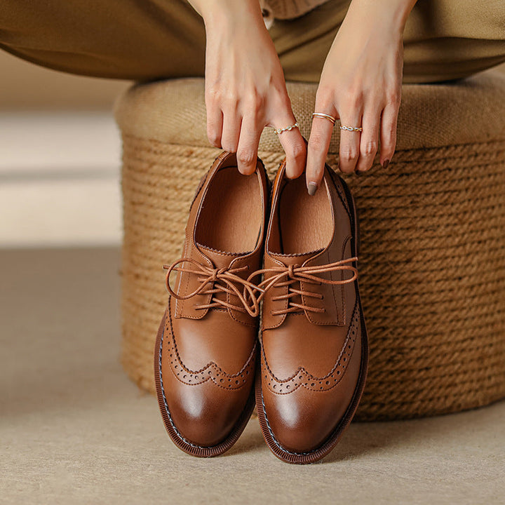 Orvain | Women's Brogue Leather Oxfords