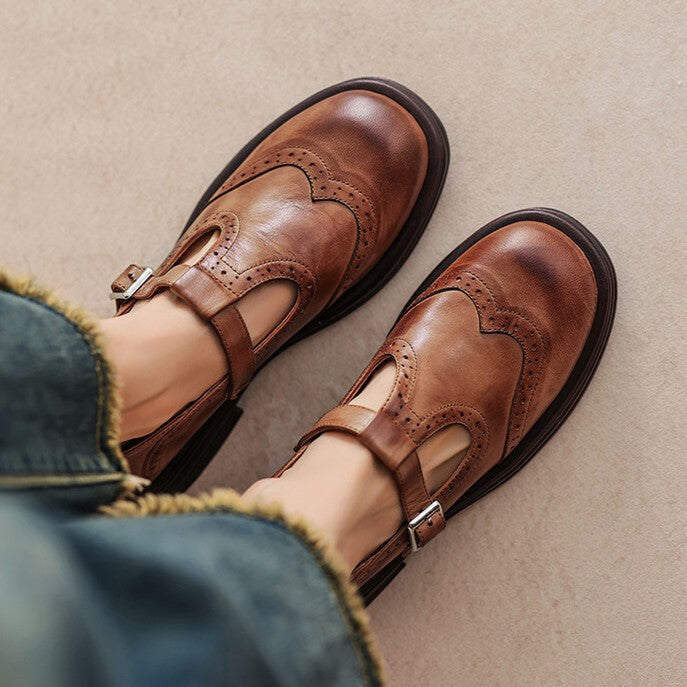 Veloria | Women's Leather Mary Janes