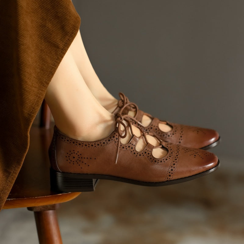 Lucia | Women's Brogue Leather Oxfords