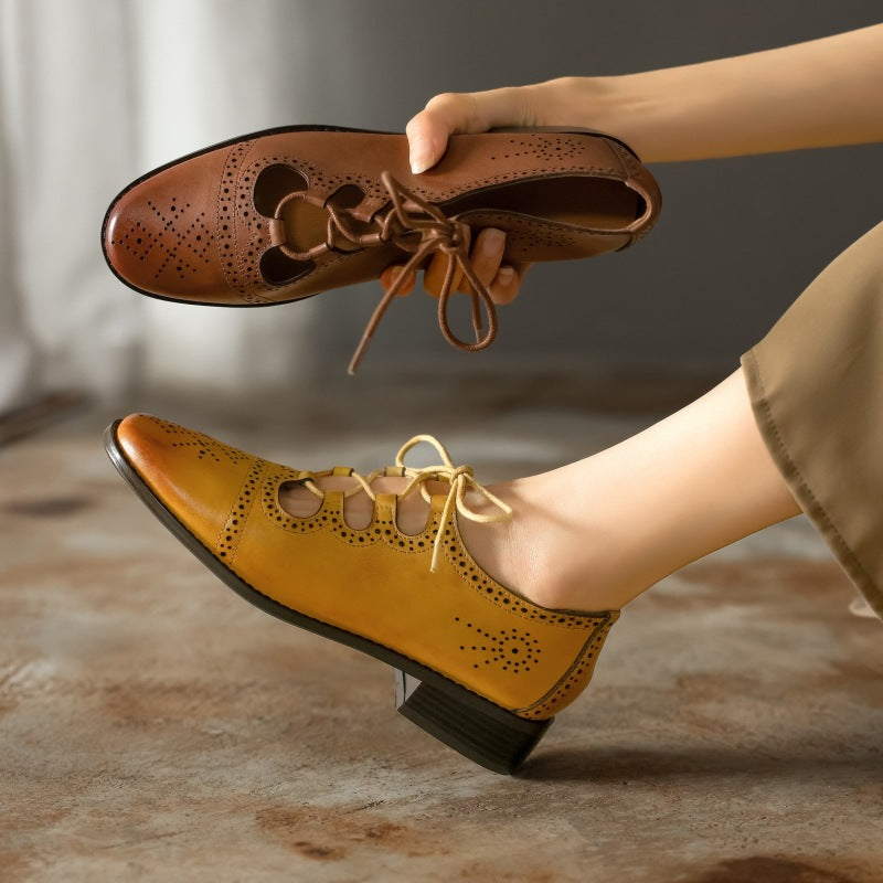 Lucia | Women's Brogue Leather Oxfords