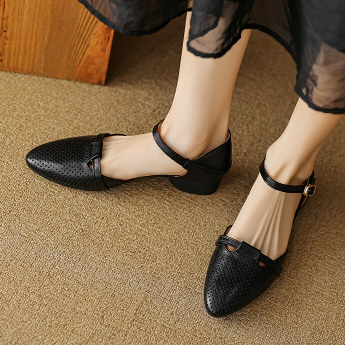Calenne | Women's Leather Slingbacks