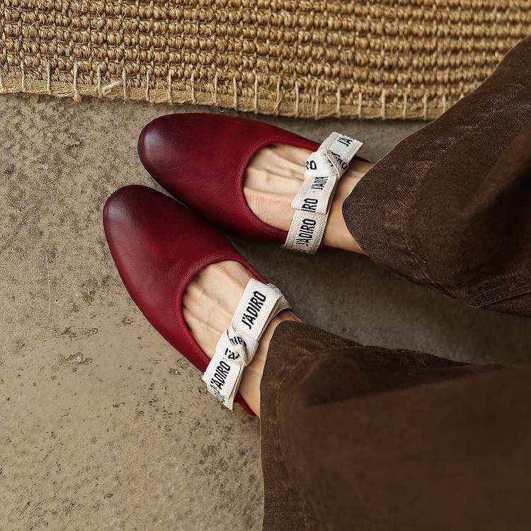 Maelle | Women's Bow Leather Mules