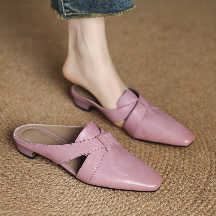 Virelle | Women's Cross Leather Mules