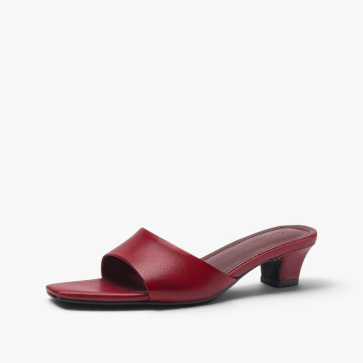 Noa | Women's Square-Toe Leather Mules