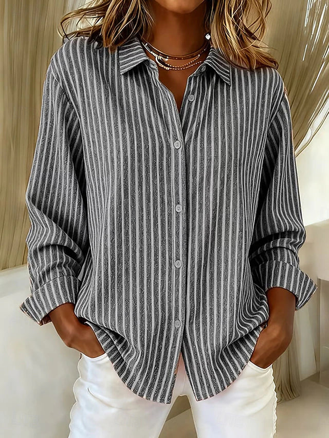 Jacqueline Striped Button-Down Shirt