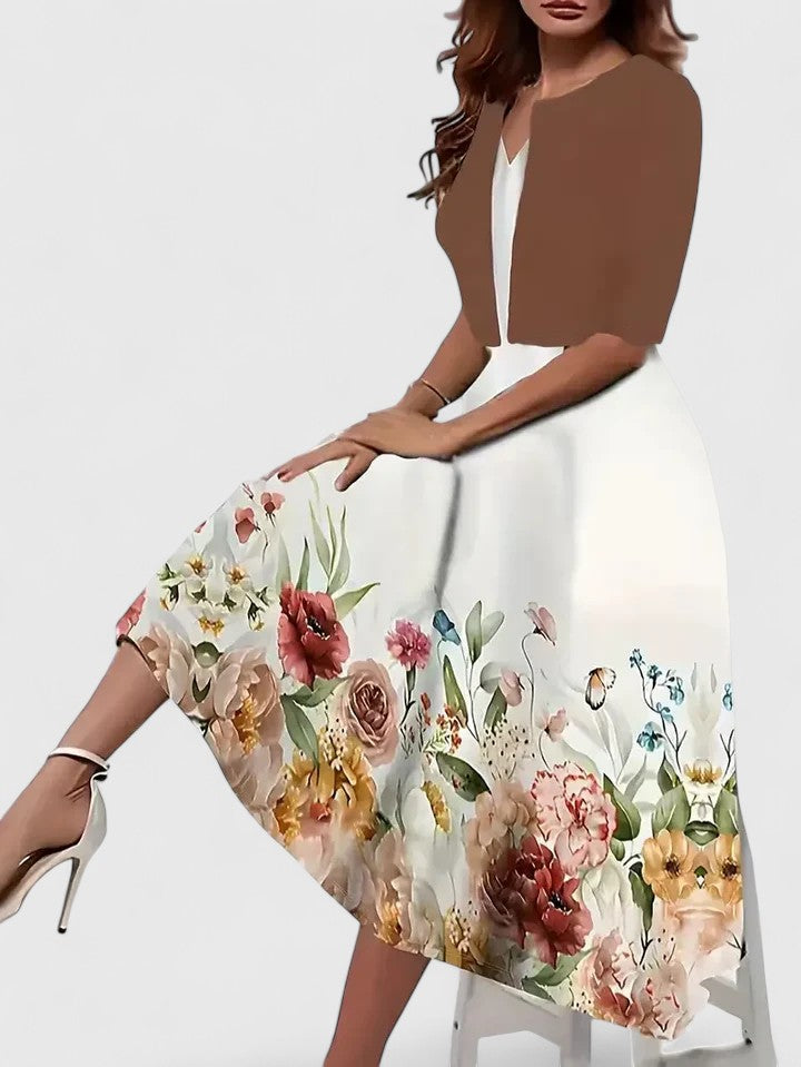 Chantal | Women's Elegant Midi Dress