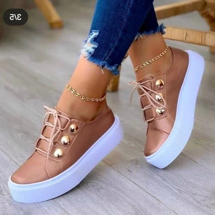 Serena | Women's Orthopaedic Round Toe Platform Trainers