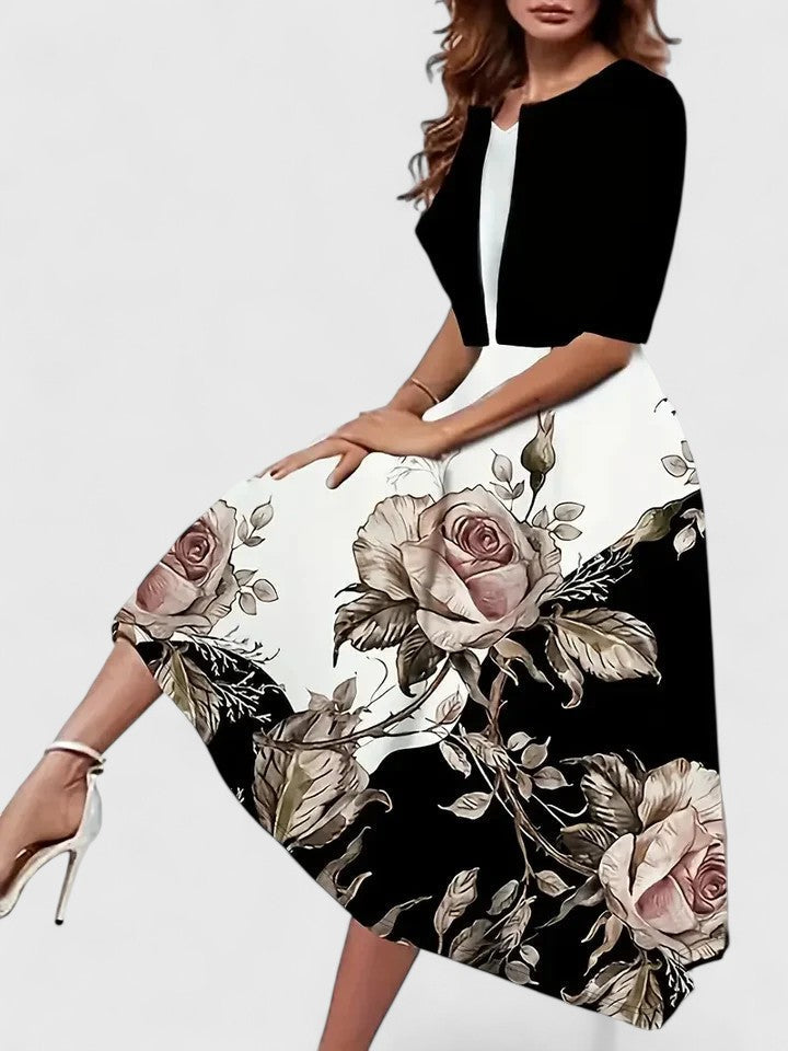 Chantal | Women's Elegant Midi Dress