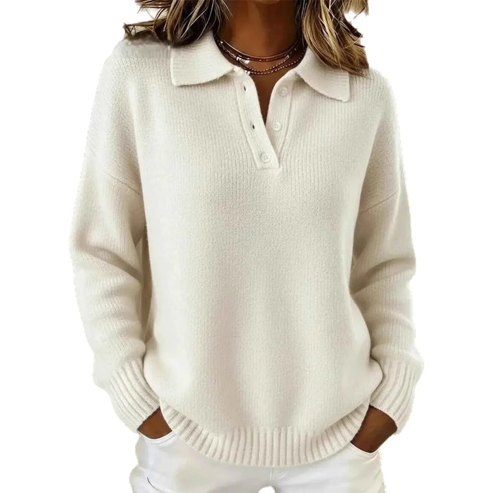Clara | Classic Polo Knit Sweater