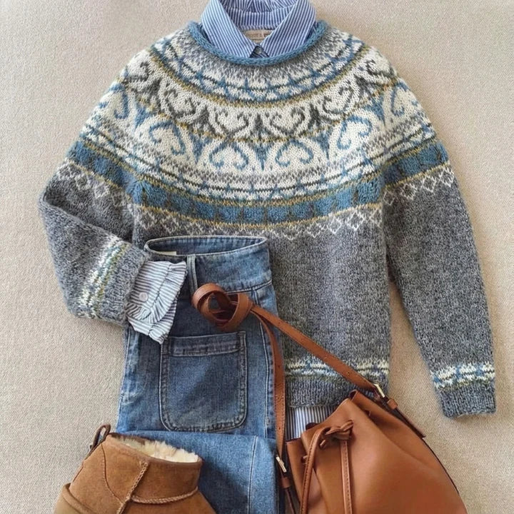 Cheryl Chic Vintage Knit Sweater