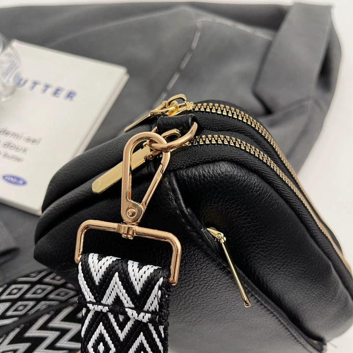Adhara - Structured Vegan Leather Crossbody Bag