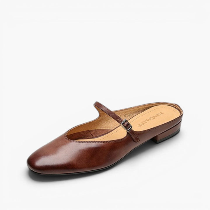 Selma | Women's Mary-Jane Leather Mules