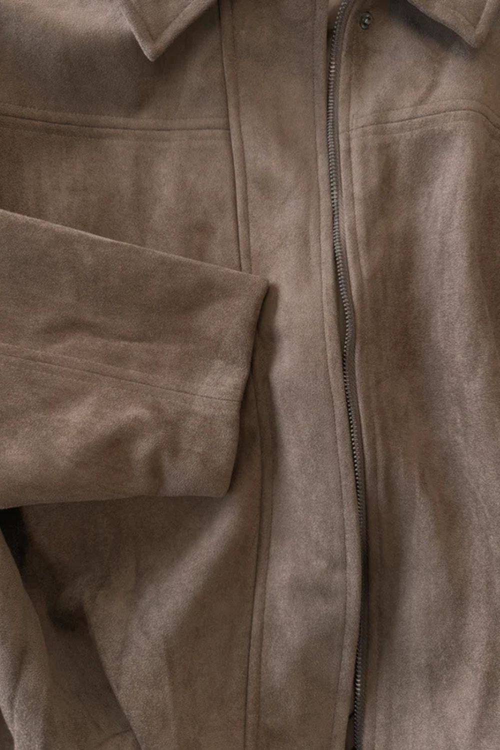 Solenné | Women's Sculpted Volume Suede Bomber Jacket