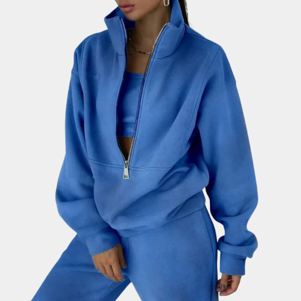 Harriet | Women's Half-Zip Tracksuit Set with Long Sleeves