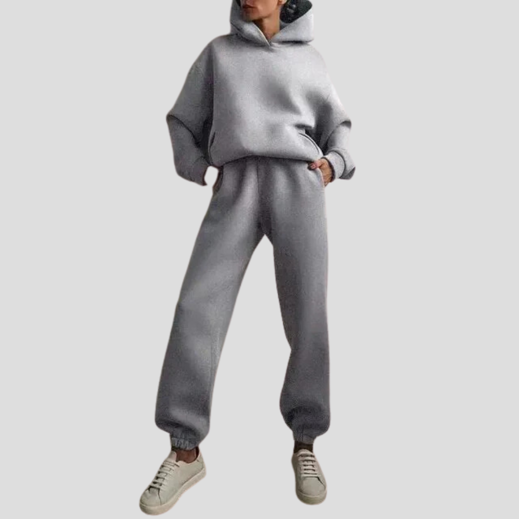 Louise | Women's Hoodie and Jogger Set Relaxed Lounge Wear