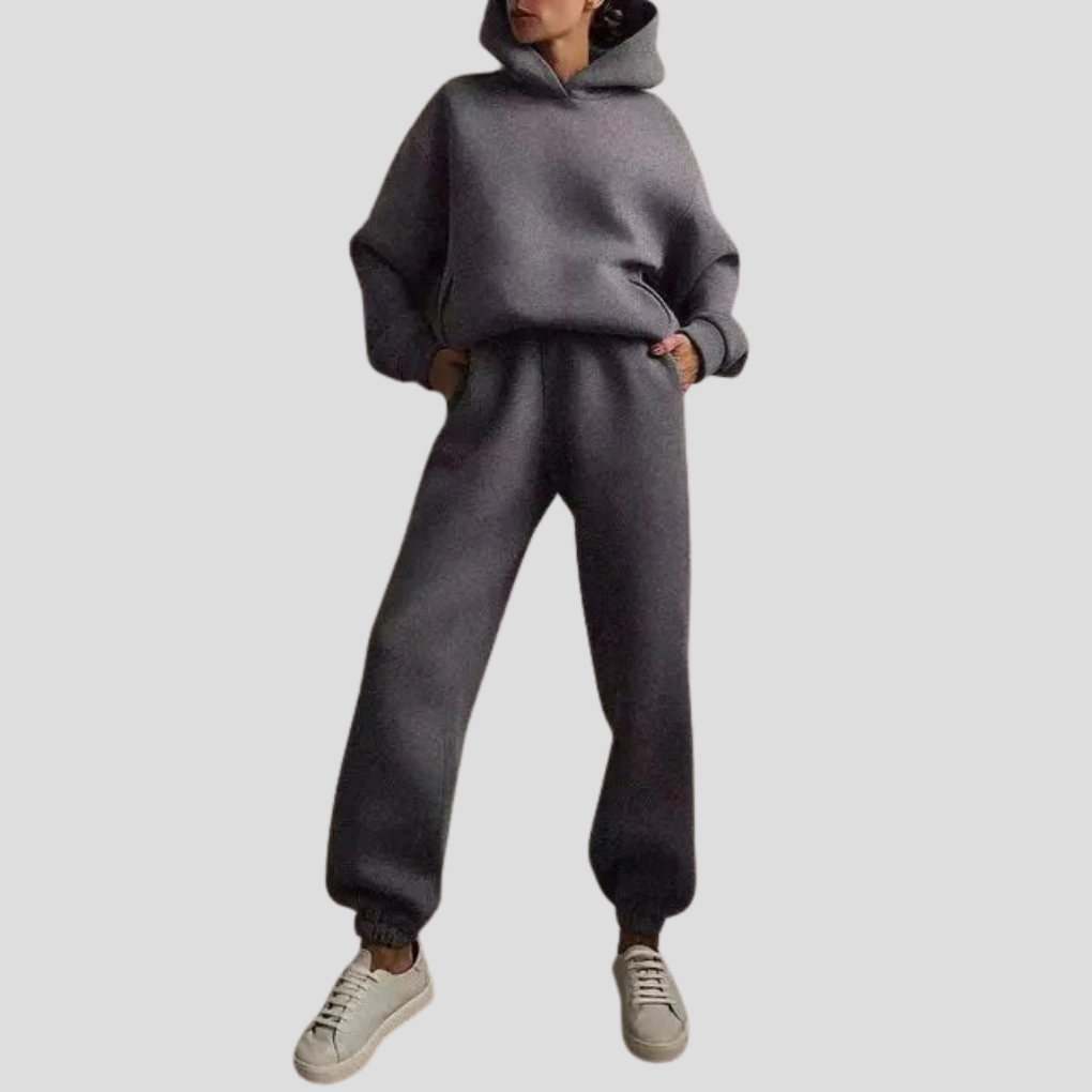 Louise | Women's Hoodie and Jogger Set Relaxed Lounge Wear