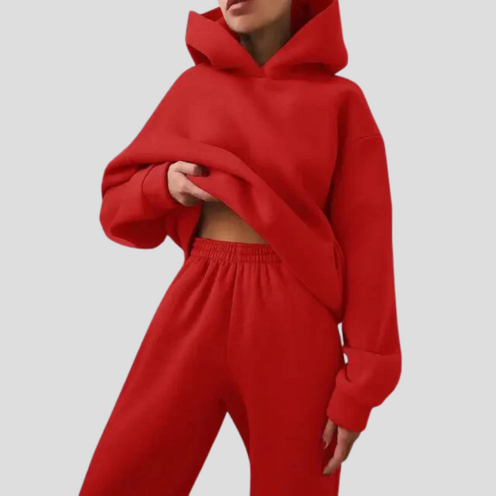 Louise | Women's Hoodie and Jogger Set Relaxed Lounge Wear