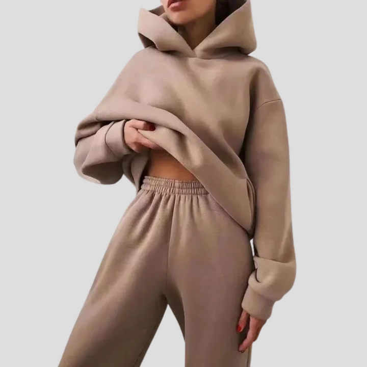 Louise | Women's Hoodie and Jogger Set Relaxed Lounge Wear